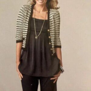 Cabi Coy Cami Size 0 Black Style 102 Y2K Babydoll Adjustable Spaghetti Strap EUC